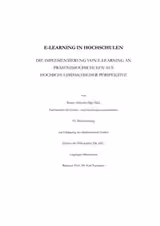 E-Learning in Hochschulen