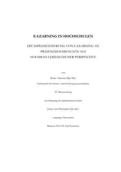 E-Learning in Hochschulen