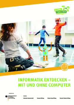 Informatik entdecken - mit und ohne Computer