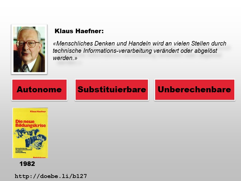 Autonome - Substituierbare - Unberechenbare