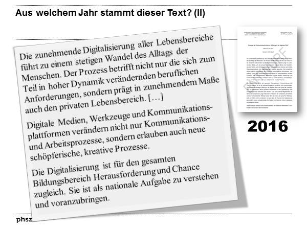  Aus welchem Jahr stammt dieser Text? (II)