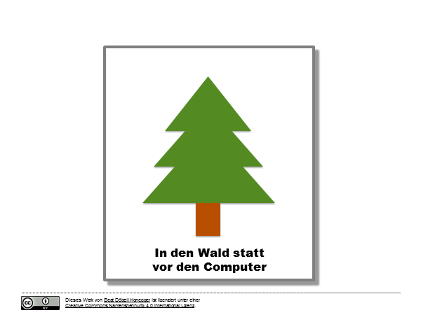Medien - Informatik - Anwendung: Wald statt Computer!