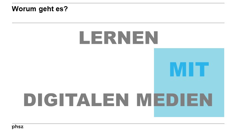 Lernen MIT digitalen Medien