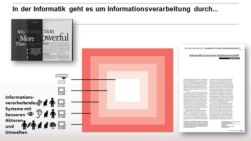 In der Informatik geht es um Informationsverarbeitung durch...