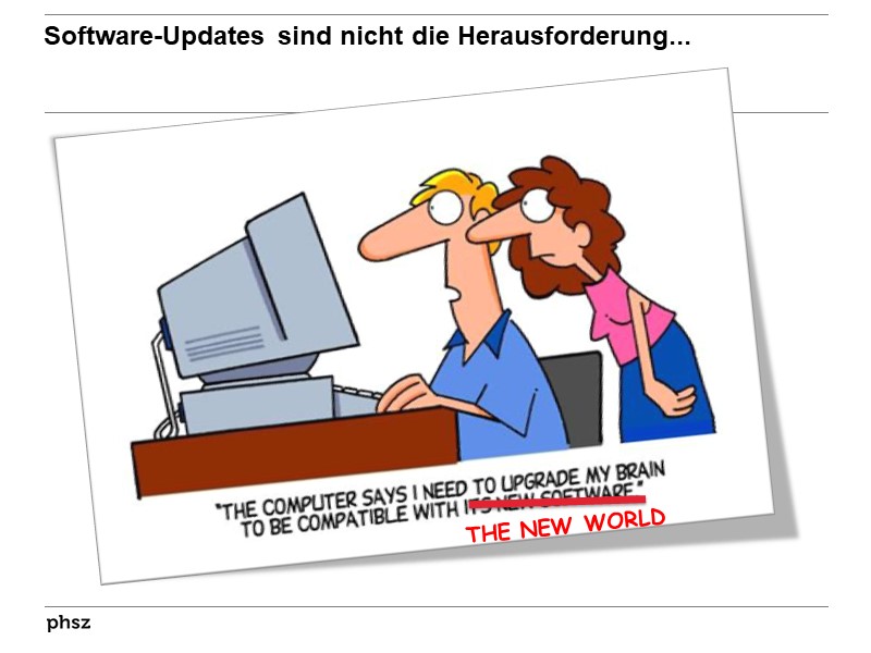 Software-Updates sind nicht die Herausforderung...