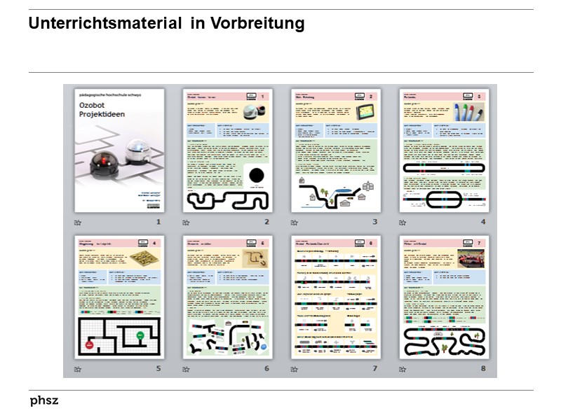 Unterrichtsmaterial in Vorbreitung