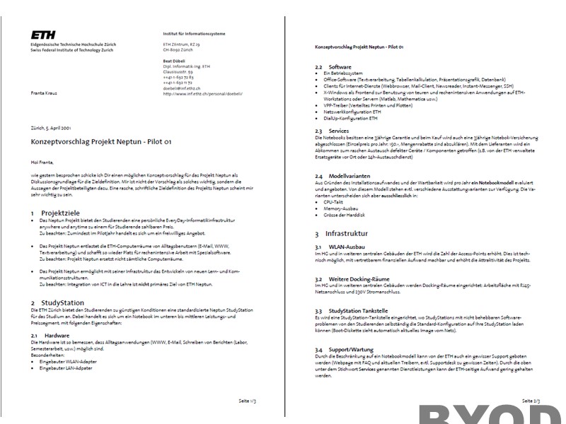 Konzept für Projekt Neptun