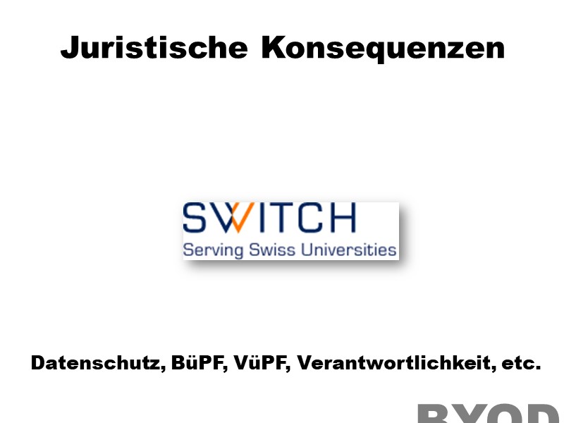 Juristische Konsequenzen