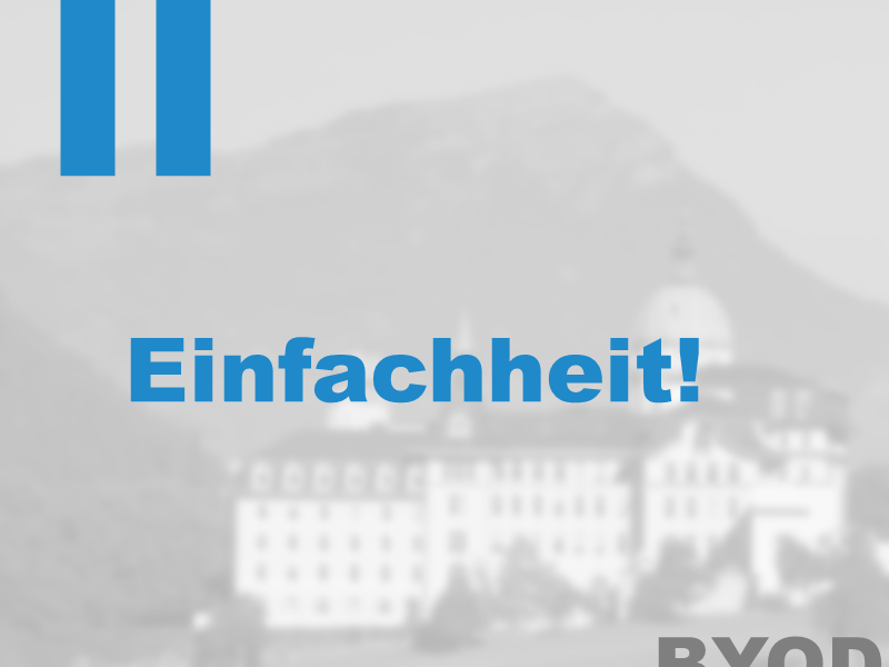 Empfehlung 2: Einfachheit