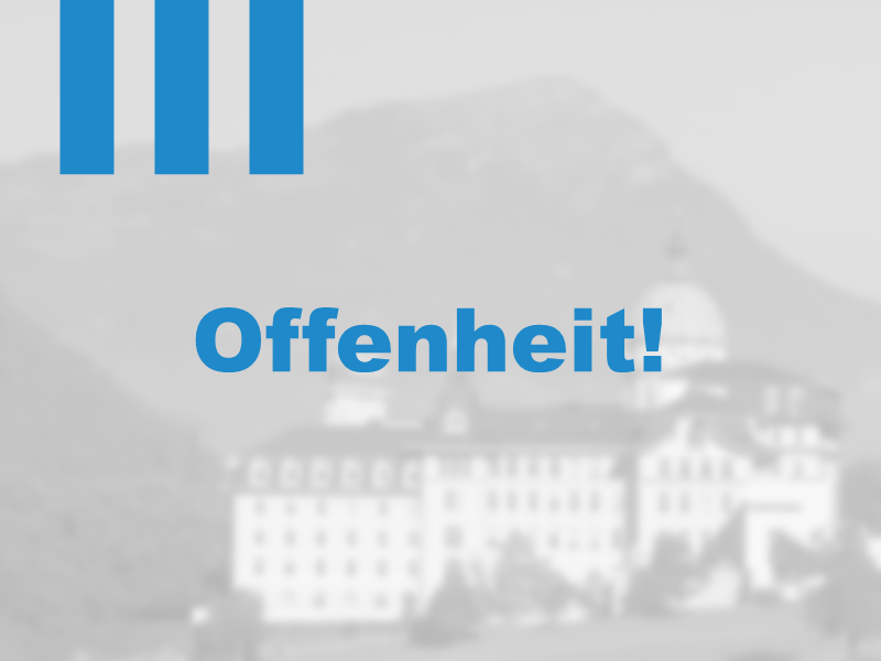 Empfehlung 3: Offenheit