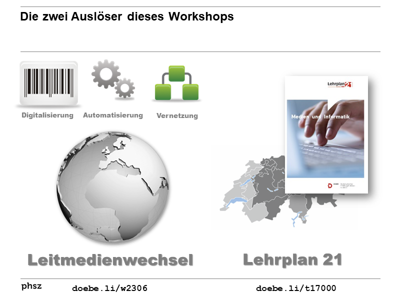 Die zwei Auslöser dieses Workshops