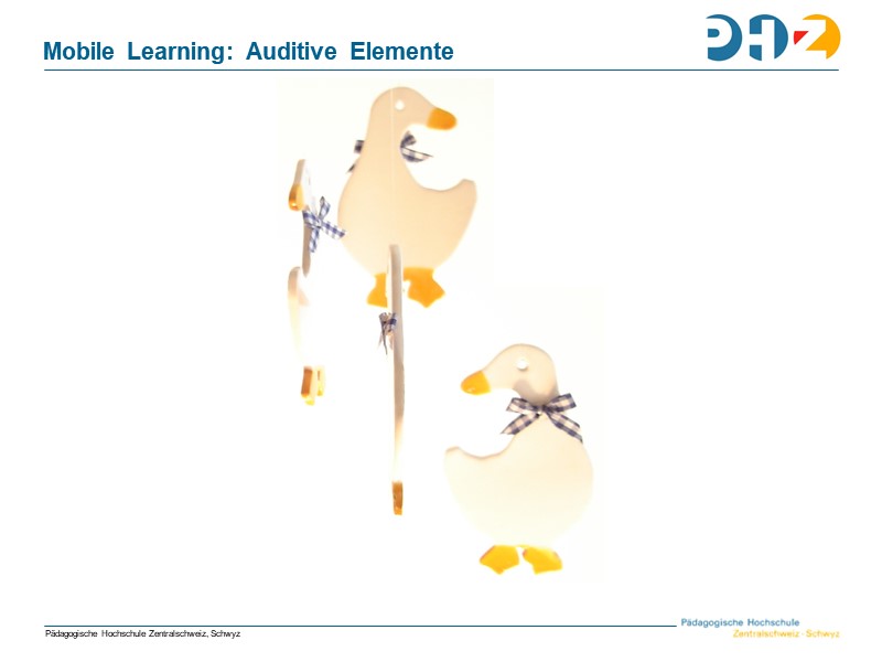 Mobile Learning: Auditive Elemente