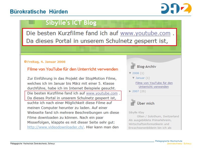 Bürokratische Hürden