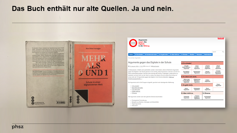 Das Buch enthält nur alte Quellen. Ja und nein.