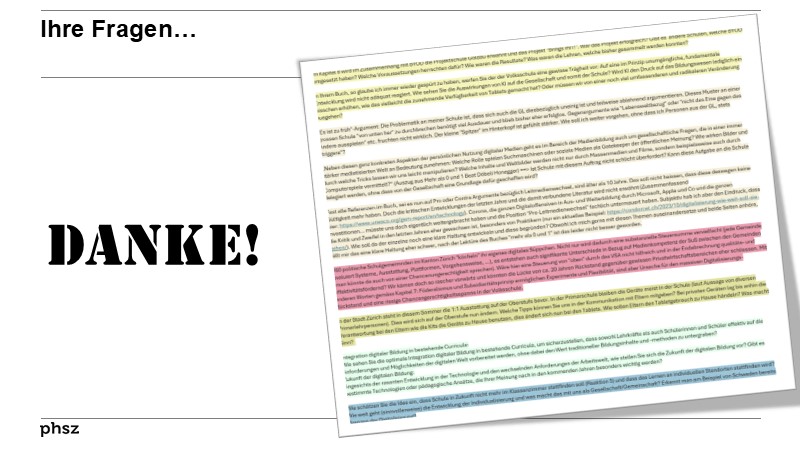 Ihre Fragen…