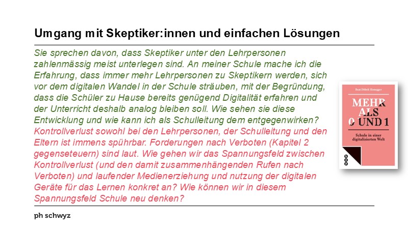 Umgang mit Skeptiker:innen und einfachen Lösungen