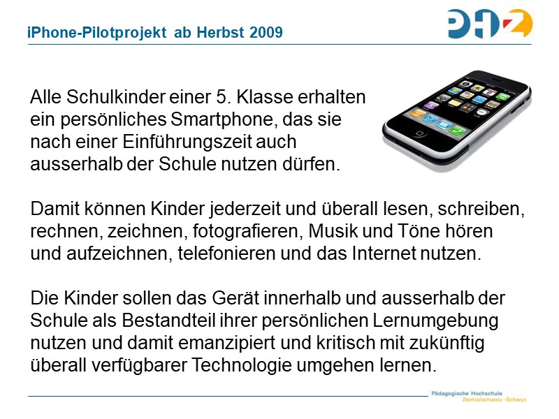 Beschreibung iPhone-Projekt