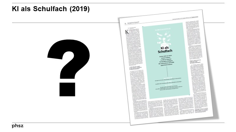 KI als Schulfach (2019)