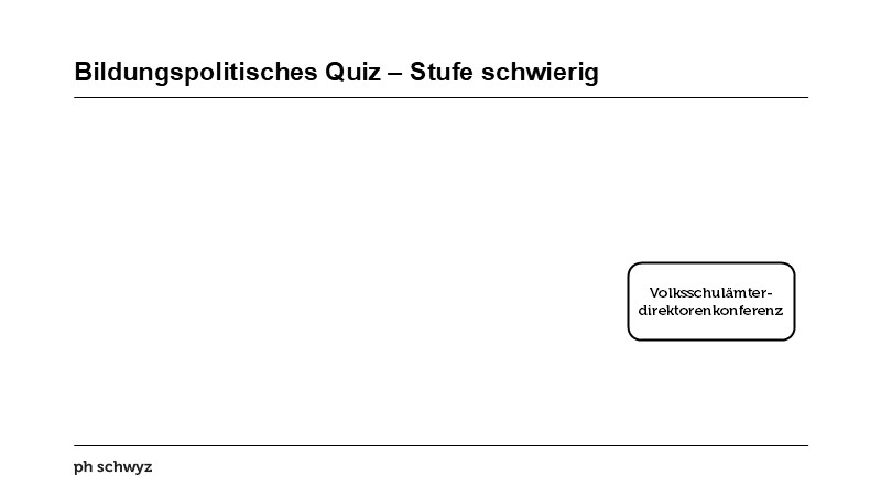 Bildungspolitisches Quiz – Stufe schwierig