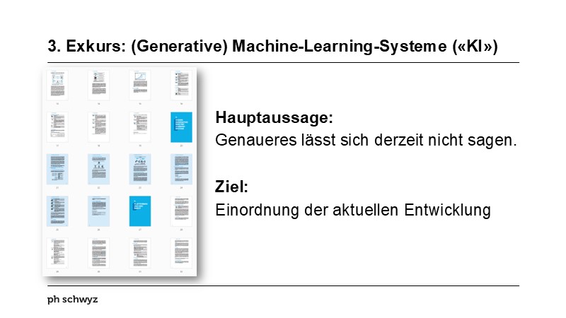 3. Exkurs: (Generative) Machine-Learning-Systeme («KI»)