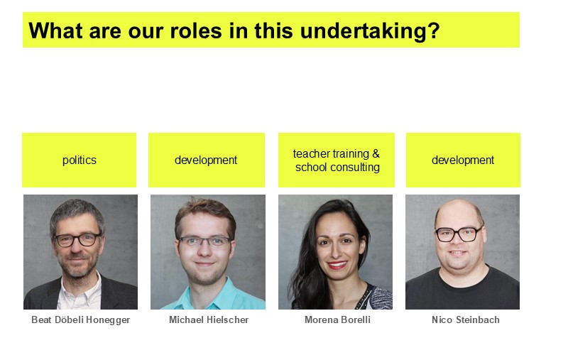 Our roles in this undertaking