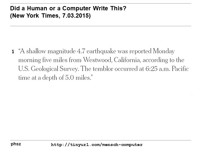 Did a Human or a Computer Write This?