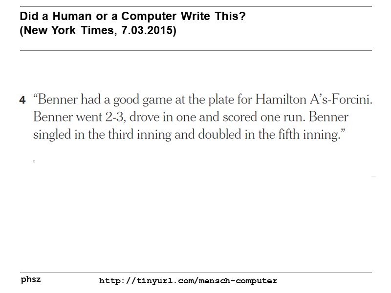 Did a Human or a Computer Write This?
