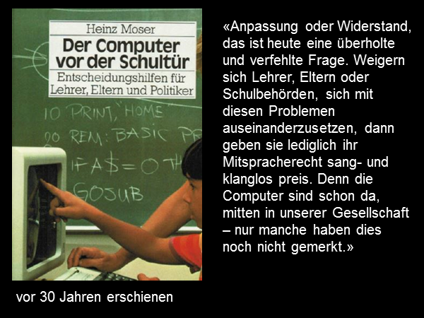 Der Computer vor der Schultür