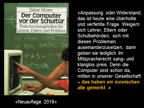 Der Computer vor der Schultür