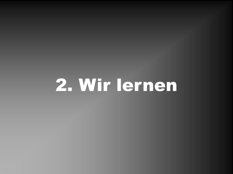 Wir lernen