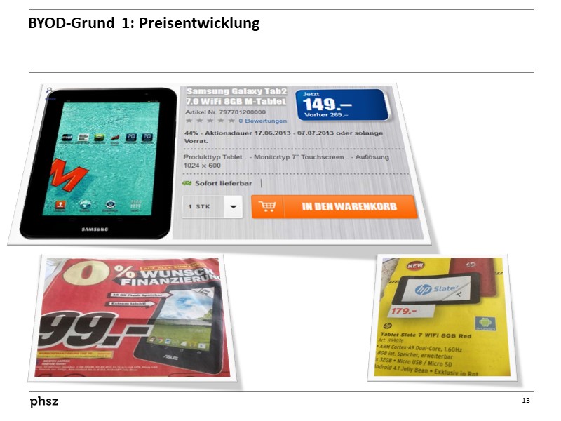 BYOD-Grund 1: Preisentwicklung