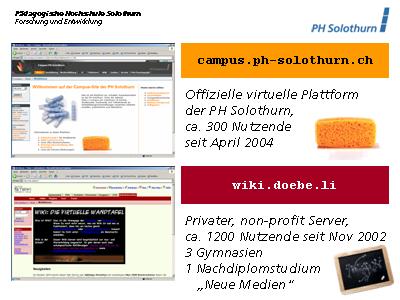 Die beiden vorgestellten Wikiserver