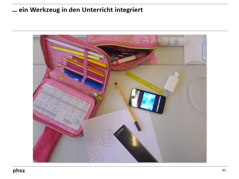  ... ein Werkzeug in den Unterricht integriert