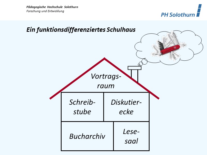 Ein funktionsdifferenziertes Schulhaus