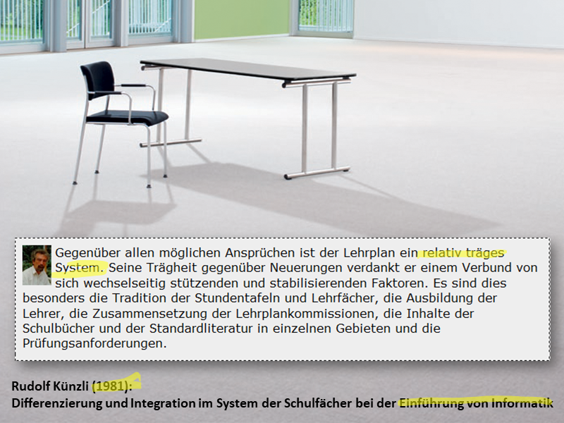 Lehrpläne sind träge