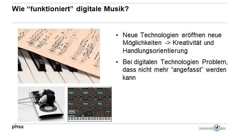 Wie “funktioniert” digitale Musik?
