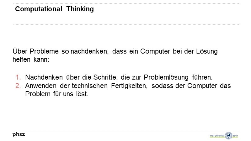 Computational Thinking