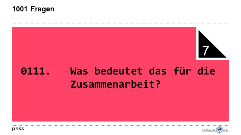 0111. Was bedeutet das für die Zusammenarbeit?