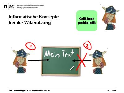 Informatische Konzepte bei der Wikinutzung: Kollisionsproblematik