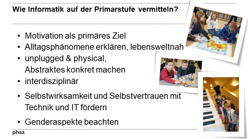 Wie Informatik auf der Primarstufe vermitteln?