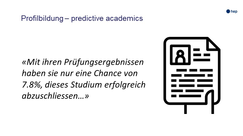 Profilbildung – predictive academics