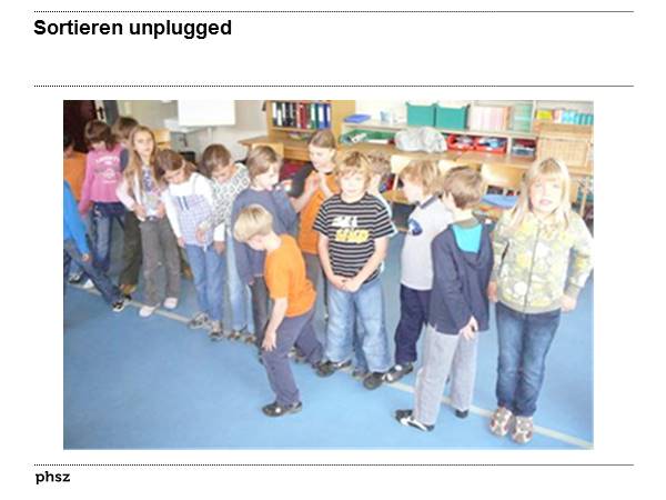 Sortieren unplugged