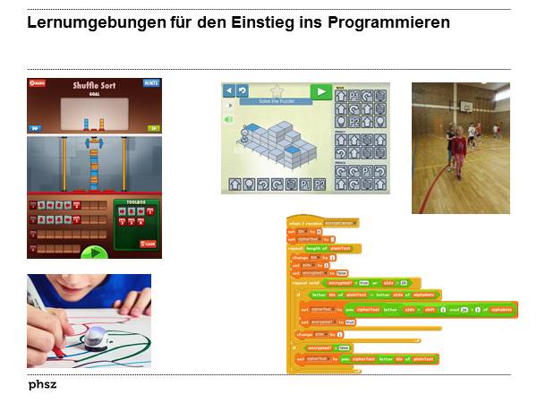 Lernumgebungen für den Einstieg ins Programmieren