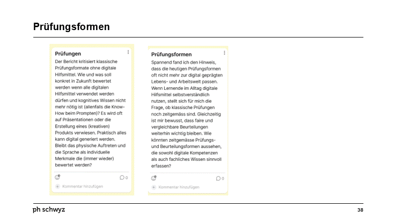 Prüfungsformen