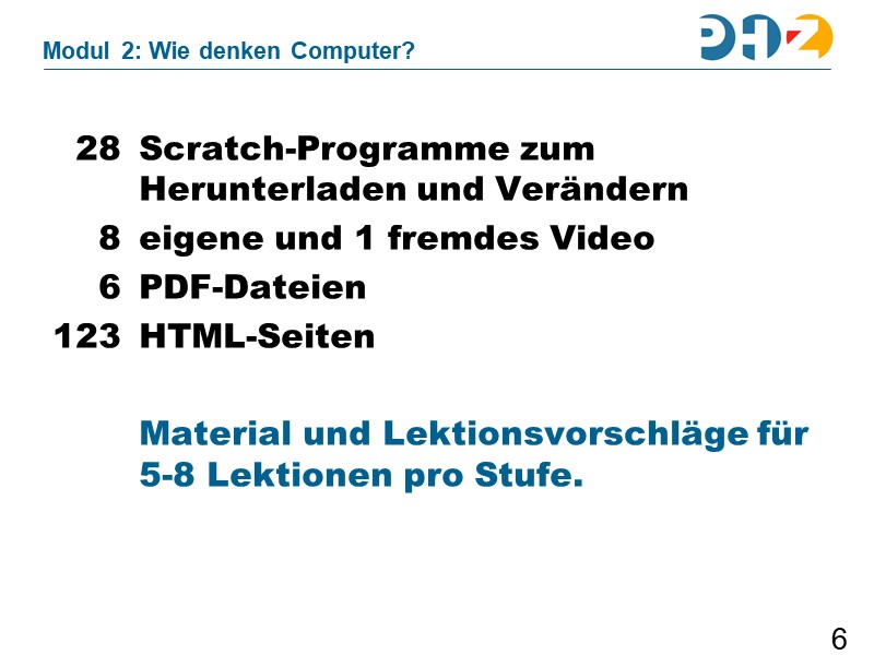 Modul 2: Wie denken Computer?