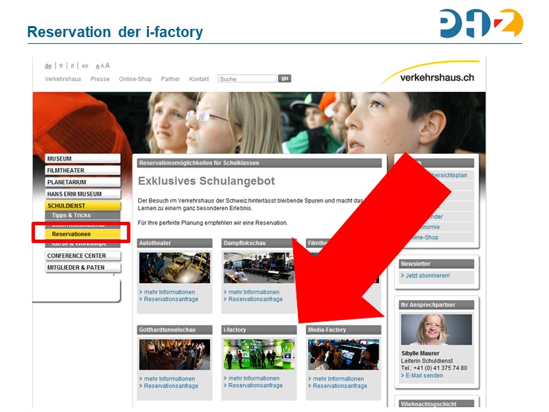 Reservation der i-factory