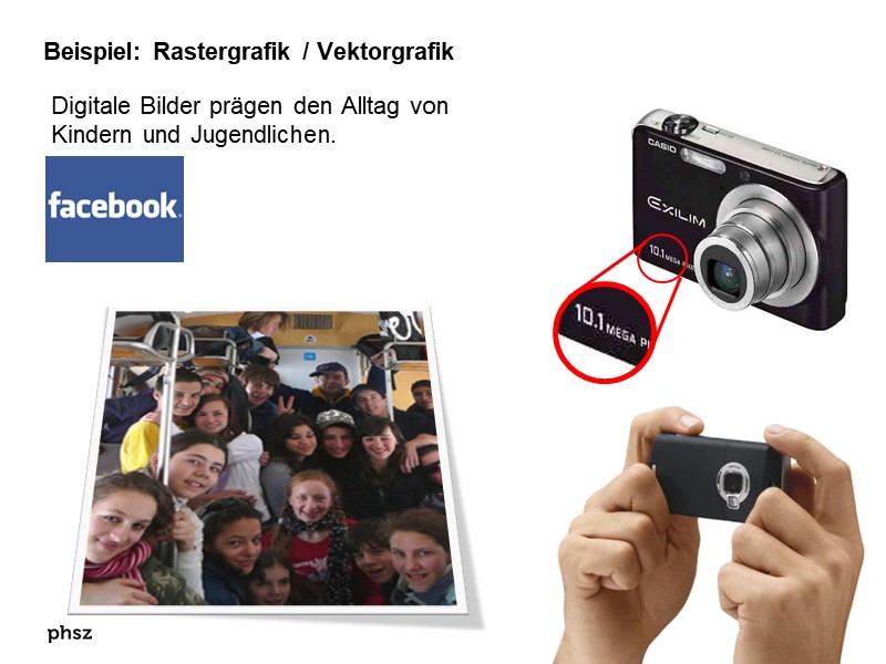 Beispiel Rastergrafik / Vektorgrafik