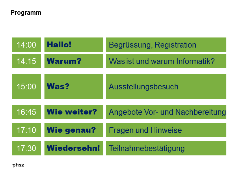 Zeitplan