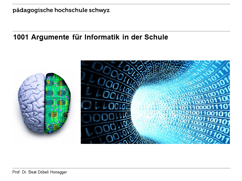 1001 Argumente für Informatik in der Schule