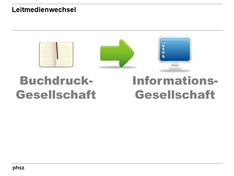 Von der Buchdruckgesellschaft zur Informationsgesellschaft